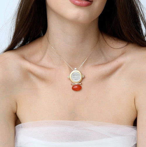  عقد/بروش قرش عزي عقيق